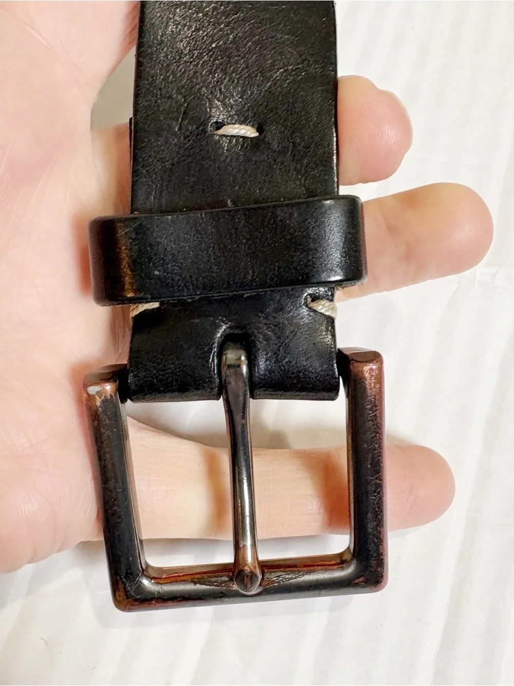 Banana Republic Men’s Black Leather Belt Size 36 Classic Work Wear Office